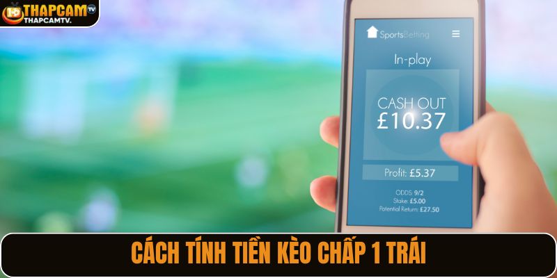 Cách tính tiền kèo chấp 1 trái